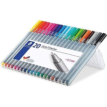 Imagem de STAEDTLER Estojo de Caneta Fineliner Triplus com 20 unidades