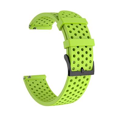 Imagem de Pulseira de silicone para relógio de 20 mm para SUunto 3 Fitness pulseira para Polar Ignite/2/Unite Smartwatch Belt Writband (Cor: Verde, Tamanho: para Suunto 3 Fitness)