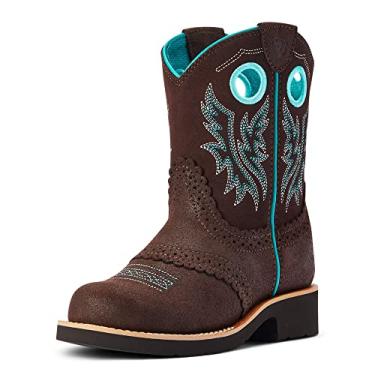 Imagem de ARIAT Bota Country unissex infantil Fatbaby Cowgirl, Chocolate real, 13 Big Kid