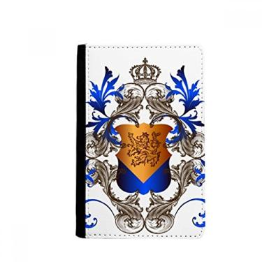 Imagem de Porta-passaporte Medievais Cavaleiros da Europa com emblema de coroa Notecase Burse Capa Carteira Cartão, Multicolor