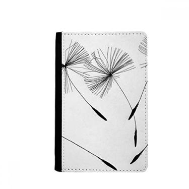 Imagem de Porta-passaporte preto cinza branco dente-de-leão Notecase Burse capa carteira porta-cartão, Multicolor