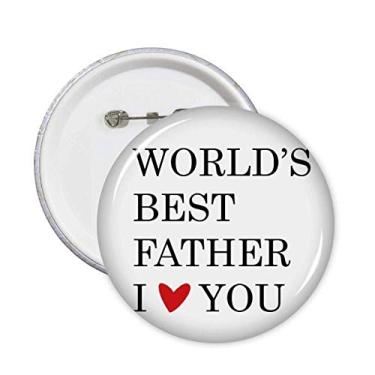 Imagem de Broche de citação Love You Best Father Dad Festival 5 peças