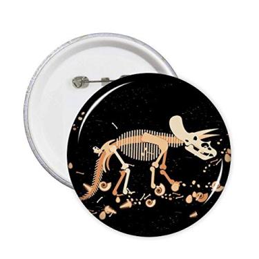 Imagem de Bones Bone Miniatura Dinossauro Pinos Emblema Botão Decoração Acessório 5 peças
