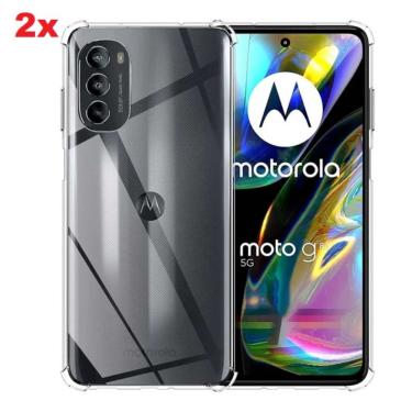 Imagem de 2x Capas Anti Shock Transparente para Motorola Moto G82