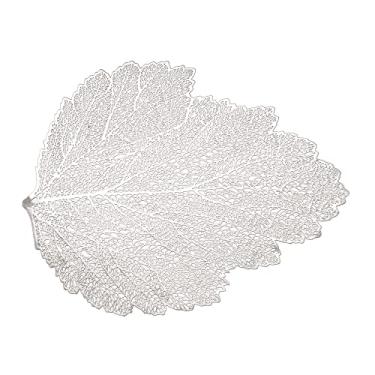 Imagem de LUGAR AMERICANO DE PLÁSTICO AUTUMN LEAF PRATEADO 47x38cm