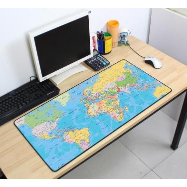 Imagem de Teste padrão maciço mousepads gaming mousepad mapa do mundo 700x400x2mm diy xl grande mouse pad