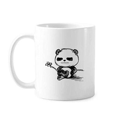 Imagem de Mini adorável panda de animais chineses Caneca de cerâmica para café e porcelana