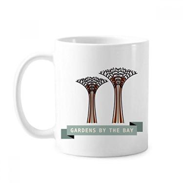 Imagem de Caneca clássica Singapore Gardens By the Bay Caneca de cerâmica branca presente com alças 350 ml