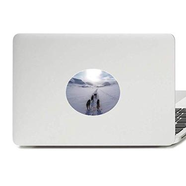 Imagem de Adesivo de vinil com imagem Husky Dog Animal Snow Emblema para laptop