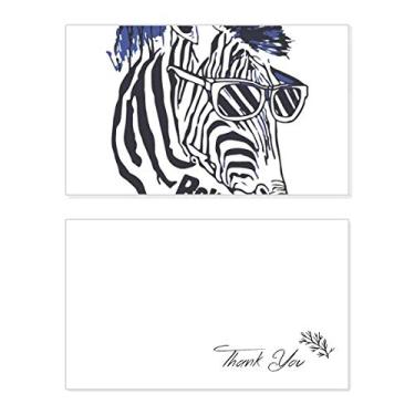 Imagem de Óculos de sol Cool Pinto com cartão de agradecimento de animal, papel de aniversário, agradecimento de casamento