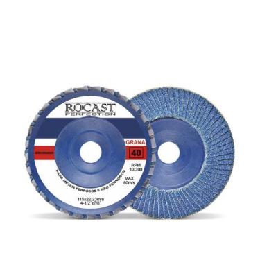 Imagem de Disco De Lixa Flap Disc 115 X 22 Mm Grão 120 -Zirconado - Rocast
