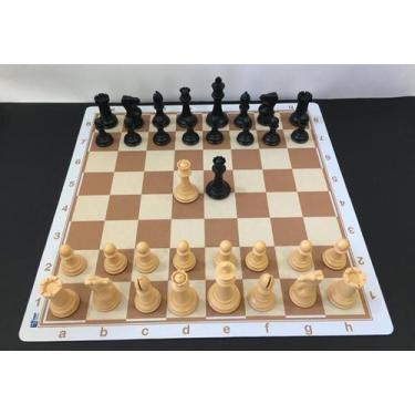 HZH Conjunto de damas Xadrez magnético de madeira maciça para peças de  xadrez magnético para iniciantes Tabuleiro de xadrez dobrável Decoração