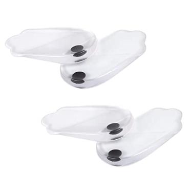 Imagem de Hemoton 2 Pares Palmilhas De Massagem Inserções De Fascite Plantar Gelt Inserção Ortopédica Palmilhas Ortopédicas Palmilhas De Correção De Perna O/x Salto Fasciíte Forma De Cunha