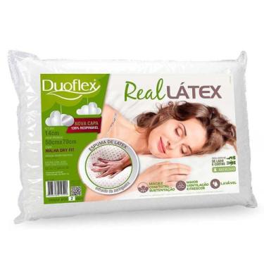 Imagem de Travesseiro Duoflex Real Látex Malha Dry Fit - Ls1104
