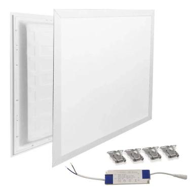 Imagem de Luminaria Led Painel Slim Paflon 48w Com Fonte 6500k Teto Gesso Drywall Biblioteca Casa Escritorio IP20