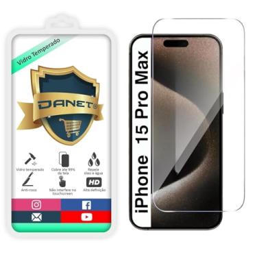 Imagem de Pel�cula De Vidro Temperado Para iPhone 15, 15 Plus, 15 Pro, 15 Pro Max - Prote��o Blindada Anti Impacto (iPhone 15 Pro Max)