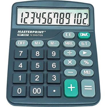 Imagem de Calculadora de Mesa, Masterprint, MP 1087, 12 Digitos, Preta, Unidade