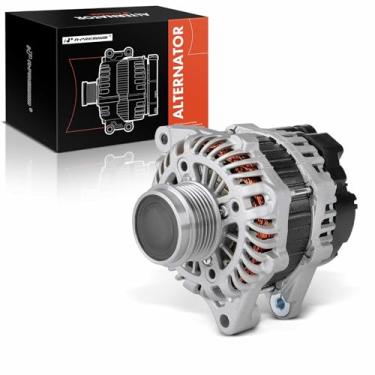 Imagem de A-Premium Alternador compatível com Honda Fit 2015-2016 1,5L, transmissão CVT automática, polia desacopladora de 6 sulcos 12V 105A no sentido horário, substituição # 311005R7A01, AHGA95