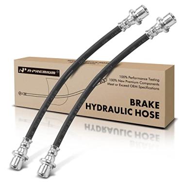 Imagem de A-Premium Mangueiras hidráulicas de freio traseiro e passageiro compatíveis com modelos selecionados Honda - CR-V 1997 1998 1999 2000 2001 - Substituição # 01466S07000 (pacote com 2)