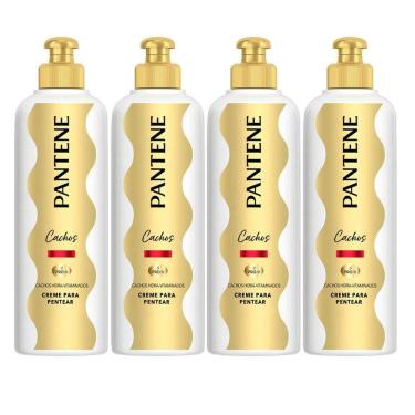 Imagem de Kit 4 Cremes Para Pentear Pantene Cachos Hidra-Vitaminados 240g