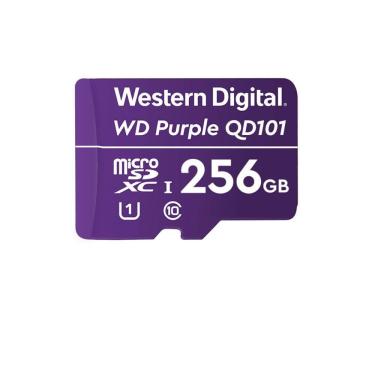 Imagem de Cartão 256GB Micro SD - Classe 10 - Velocidade até 20MB/s - Western Digital Purple - 4600165