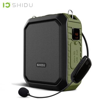 Imagem de SHIDU-Amplificador de voz portátil com microfone sem fio para professores  alto-falante Bluetooth