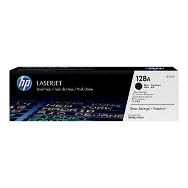 Imagem de Cartuchos de toner preto original HP 128A (pacote com 2) | Funciona com HP LaserJet Pro CM1415 Color, CP1525 Color Series | CE320AD