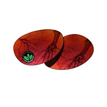 Imagem de Raydi Lentes de reposição de policarbonato para óculos de sol redondos RayBan Erika RB4171 54 mm - Espelhado vermelho fogo - Polarizado