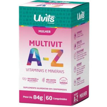 Imagem de Multivitamínico MultiVit A-Z Mulher 60 Comprimidos - Uvits
