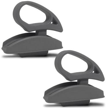 Imagem de Kit Puxador Alavanca Cinza Com Arremate Para Inclinação Banco Doblo 2002 2003 2004 2005 2006 2007 2008 2009