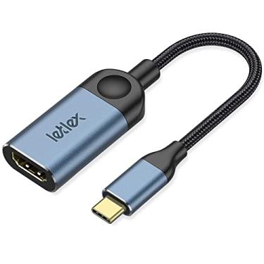 Imagem de LETLEX Adaptador USB C para HDMI 4K @ 30Hz - compatível com Thunderbolt 3 4K - Cabo conversor para MacBook Dell XPS 15 Samsung Galaxy Huawei Mate 10 iMac MacBook Pro - conector fêmea tipo C - vídeo e