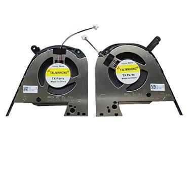 Imagem de TXLIMINHONG Ventoinha de resfriamento de CPU e GPU compatível para ASUS Vivobook Pro 15x OLED K6501ZM FPCK FPCL DFSCL142P06593K DFSCL42P16593K 13NB0YD0T03011 13NB0YD0T02011 DC12V 0.6A