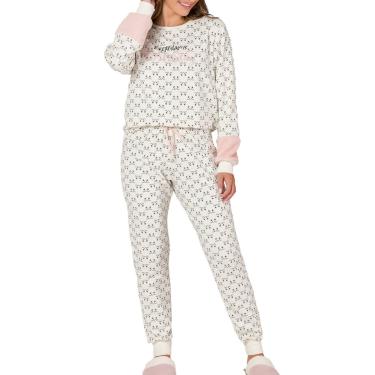 Imagem de Pijama Feminino Longo Espaço Pijama 41270 Branco  feminino