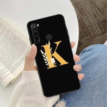 Imagem de Capa de telefone com letra inicial para redmi k20 note 5 7 7a 6 8 pro note 8t 9 para xiaomi mi 8 9 se, a9, para note 9