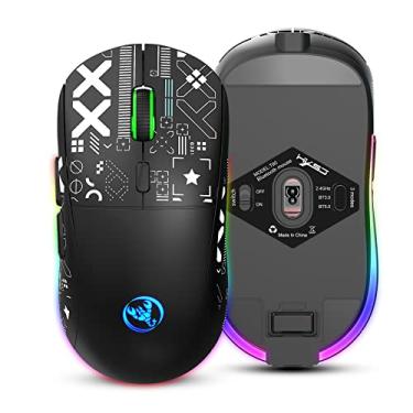 Imagem de Mouse sem fio, mouse sem ruído de 2,4 G com receptor USB - mouse de computador portátil para PC, tablet, laptop e sistemas Windows (preto)
