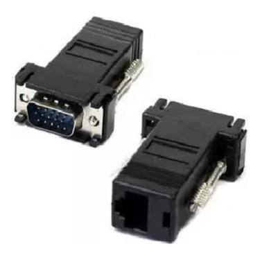 Imagem de Adaptador Rj45 P/ Vga Hd15 Macho