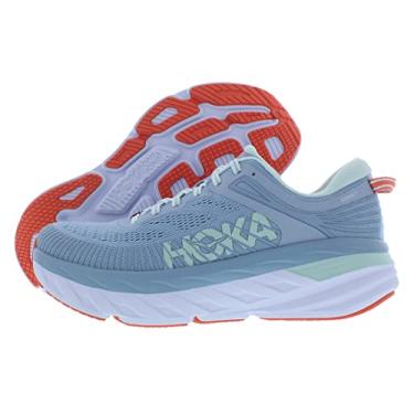 Imagem de HOKA ONE ONE Bondi 7 Tênis feminino, Neblina azul/grama azul, 9