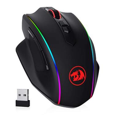 Imagem de Redragon Mouse para jogos sem fio M686, mouse gamer com fio/sem fio de 16000 DPI com sensor profissional, capacidade de energia confiável de 45 horas, macro personalizável e luz de fundo RGB para