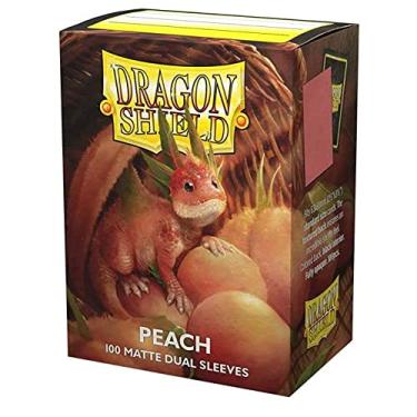 Imagem de Arcane Tinmen Dragon Shield Sleeves - Matte Dual: Peach 100 CT - MTG Card are Smooth & Tough Compatible with Pokemon, Magic The Gathering Sleeves, Flesh Blood, and Digimon, Pink (AT-15053)