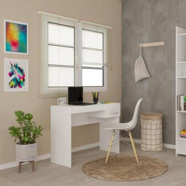 Imagem de Mesa Escrivaninha Cooler Para Notebook - ARTELY, Branco