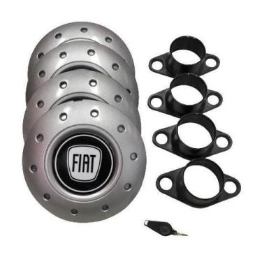 Imagem de Calotas Miollo Fiat Fiorino Aro 13 1996/2016 Amarok Prata