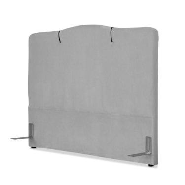 Imagem de Cabeceira de Cama Box Casal 138 cm Moscou Inspire House Suede Veludo C