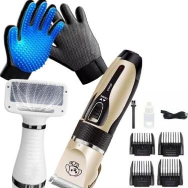 Imagem de Kit Pet Shop Essencial - Tosa, Secador e Luva de Pelos