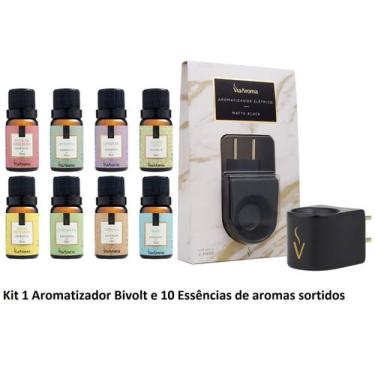 Imagem de Aromatizador Difusor Elétrico Porcelana Bivolt + 10 Essências Via Arom
