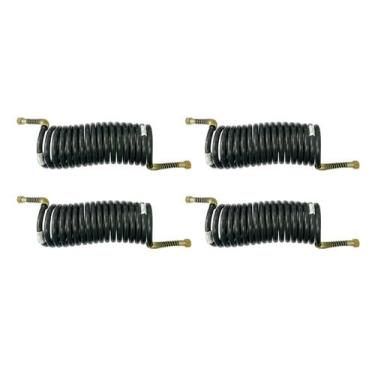 Imagem de 4 Mangueira Espiral Carreta Para Freio A Ar Caminhão Preta 5,5mts - TO