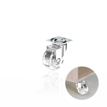 Imagem de Rodizio Transparente 50mm Com Rolamento Sem Freio - Soprano