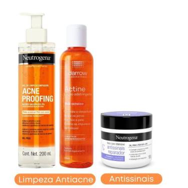 Imagem de Kit Sabonete Acne Proofing Antioleosidade + Tônico Actine 190ml+  Face