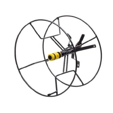 Imagem de Suporte Enrolador de Mangueira de Parede 25 Metros Com Engate Alg