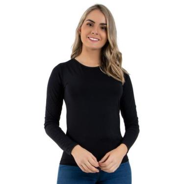 Imagem de Blusa Térmica Segunda Pele Poliflex Preta - DILUXO, GG, Preto