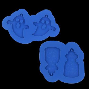 Imagem de Kit Moldes de Silicone Potinho de Poção e Fantasminha - Redelease